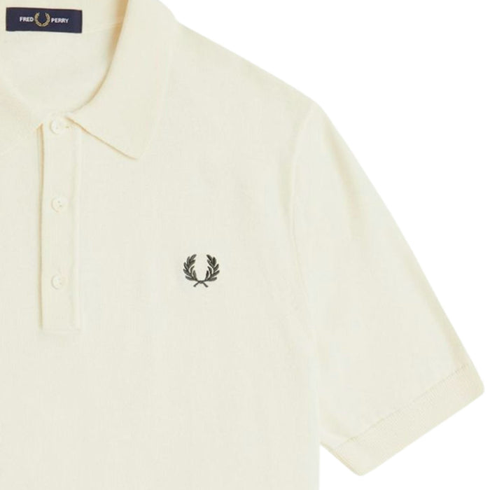Fred Perry Knitted Shirt - Ecru