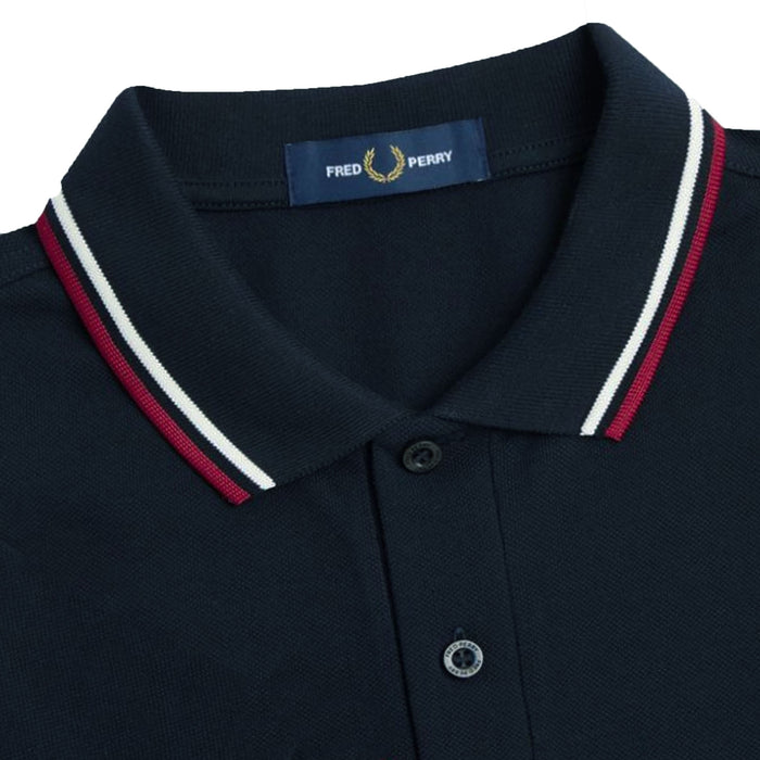 Fred Perry M3600 Twin Tipped Polo Shirt - Navy