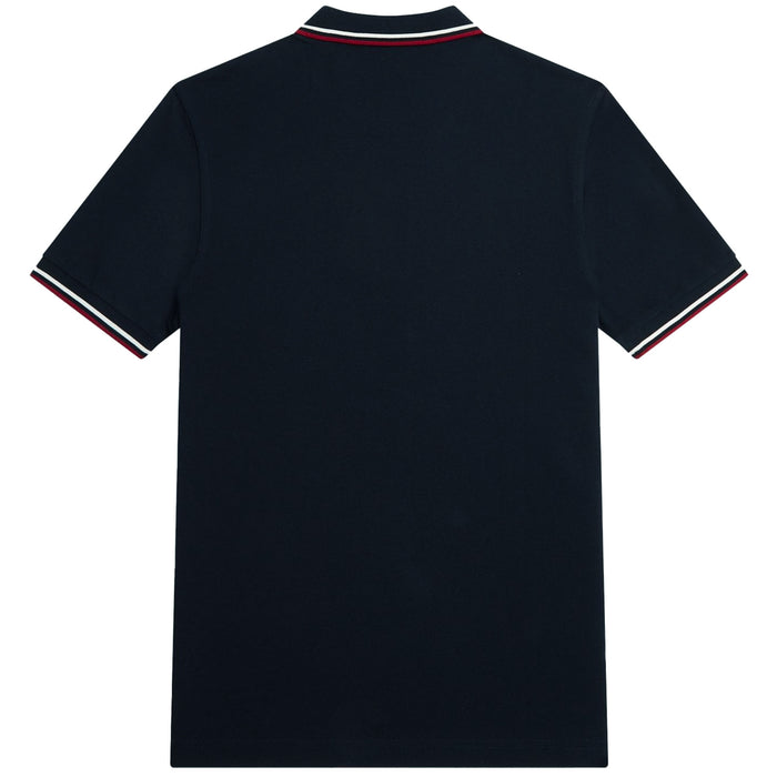 Fred Perry M3600 Twin Tipped Polo Shirt - Navy