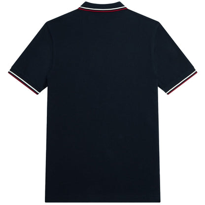 Fred Perry M3600 Twin Tipped Polo Shirt - Navy