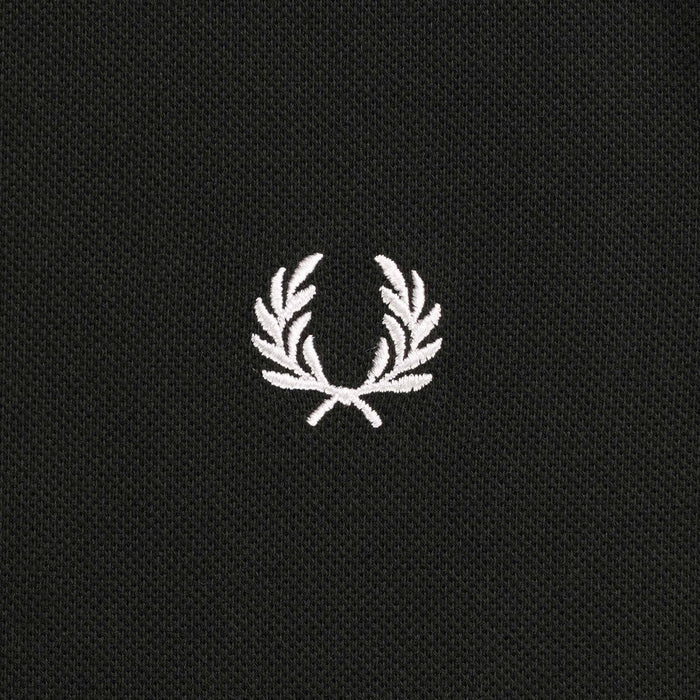 Fred Perry M3636 Long Sleeve Polo Shirt - Night Green