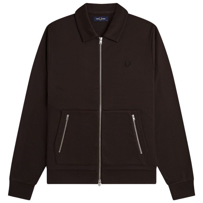 Fred Perry Tennis Tape Track Jacket - Rich Brown