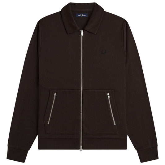 Fred Perry Tennis Tape Track Jacket - Rich Brown