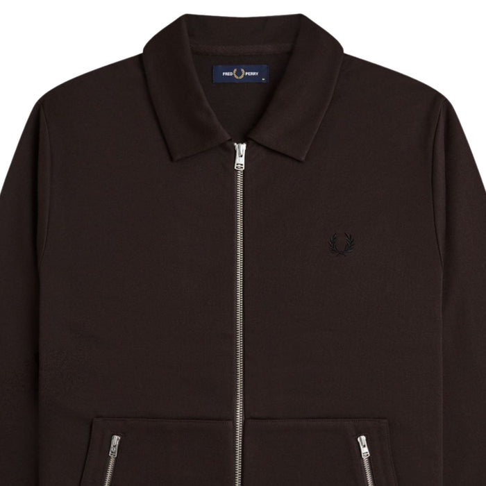 Fred Perry Tennis Tape Track Jacket - Rich Brown