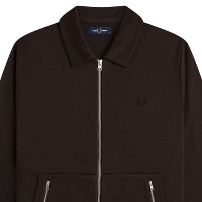 Fred Perry Tennis Tape Track Jacket - Rich Brown