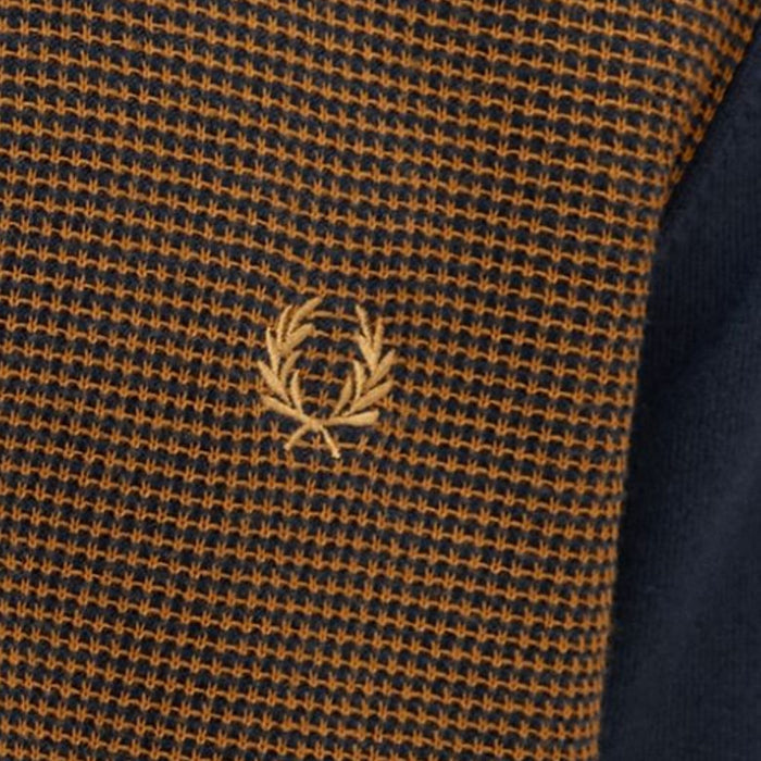 Fred Perry Tonic Waffle Knitted Shirt - Navy