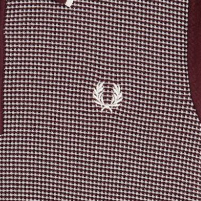 Fred Perry Tonic Waffle Knitted Shirt - Oxblood