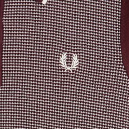 Fred Perry Tonic Waffle Knitted Shirt - Oxblood