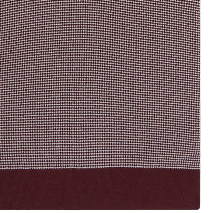Fred Perry Tonic Waffle Knitted Shirt - Oxblood