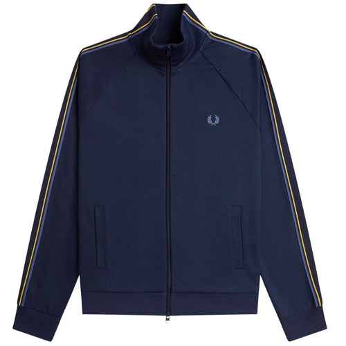 Fred Perry Tramline Tape Track Jacket - Tennis Blue