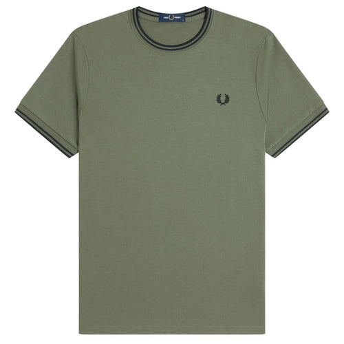 Fred Perry Twin Tipped T-Shirt - Green
