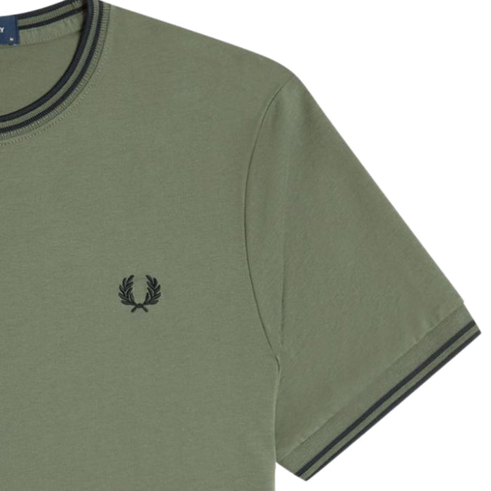 Fred Perry Twin Tipped T-Shirt - Green