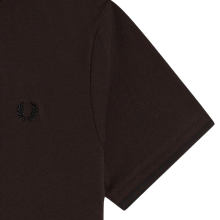 Fred Perry Twin Tipped T-Shirt - Rich Brown