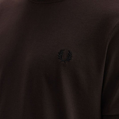 Fred Perry Twin Tipped T-Shirt - Rich Brown