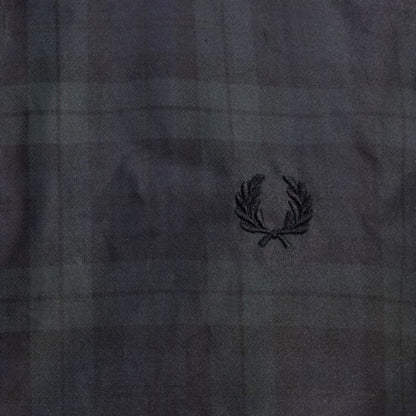 Fred Perry Waxed Harrington Jacket - Blackwatch