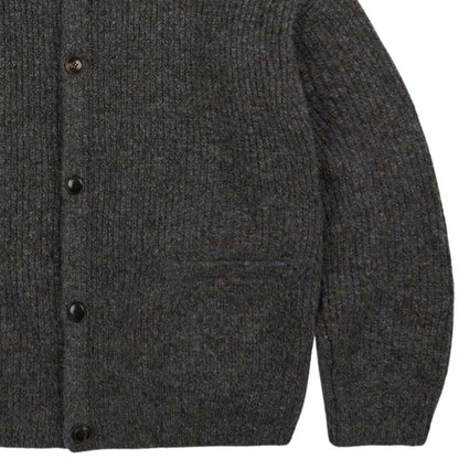 FrizmWORKS Brushed Wool Round Cardigan - Brown