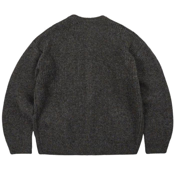 FrizmWORKS Brushed Wool Round Cardigan - Brown