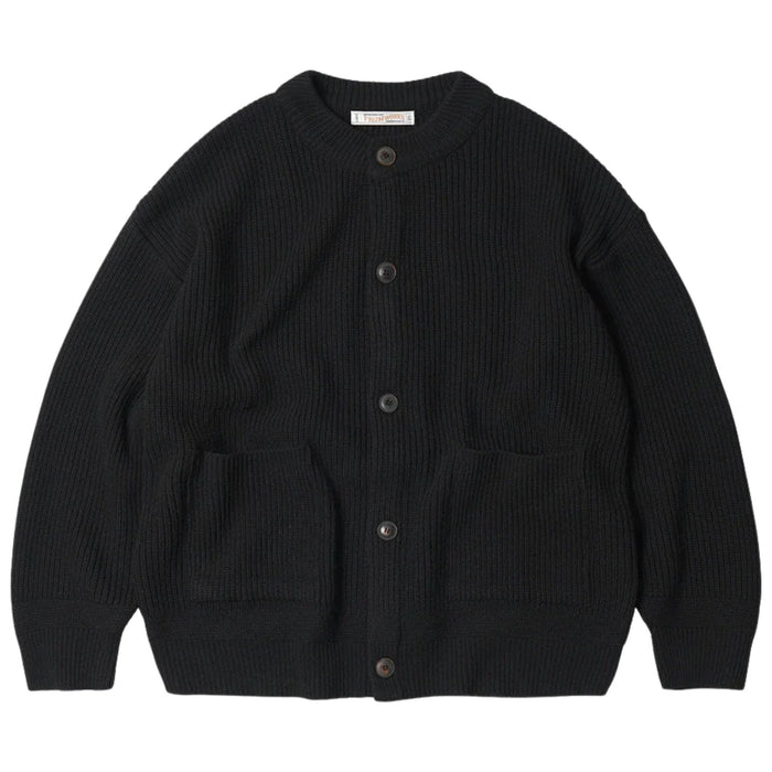 FrizmWORKS Heavy Wool Round Cardigan - Black