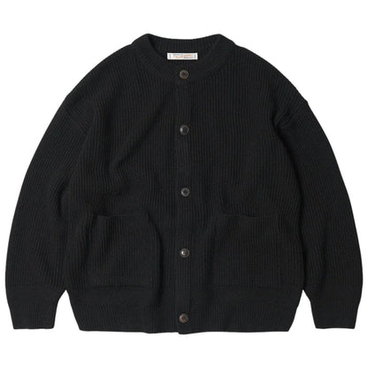 FrizmWORKS Heavy Wool Round Cardigan - Black