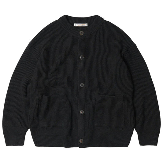 FrizmWORKS Heavy Wool Round Cardigan - Black