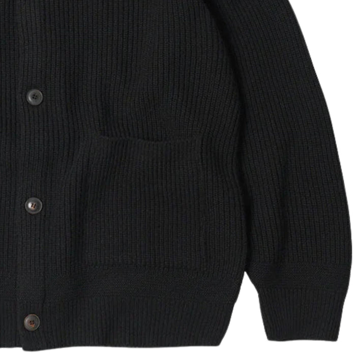 FrizmWORKS Heavy Wool Round Cardigan - Black