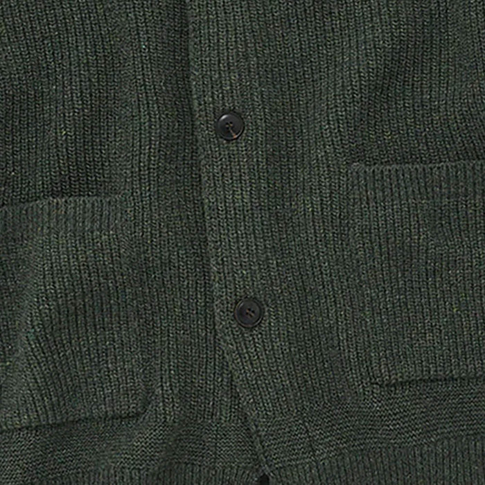 FrizmWORKS Heavy Wool Round Cardigan - Forest