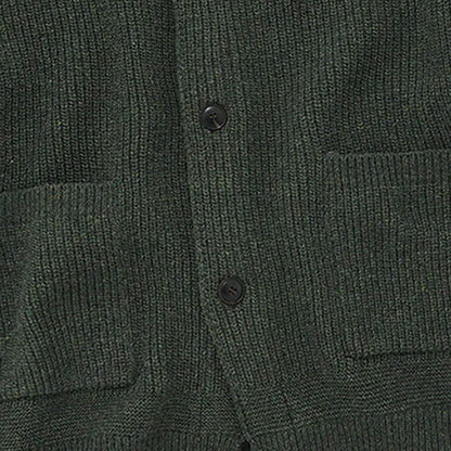 FrizmWORKS Heavy Wool Round Cardigan - Forest