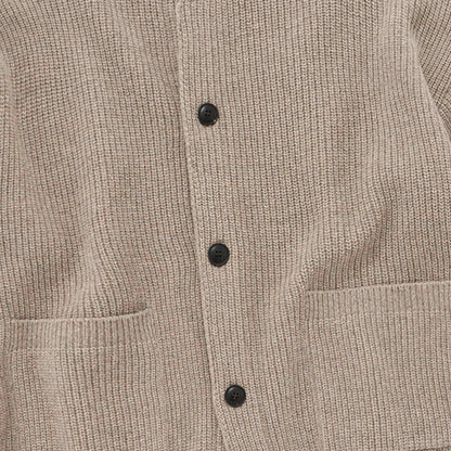 FrizmWORKS Heavy Wool Round Cardigan - Oatmeal
