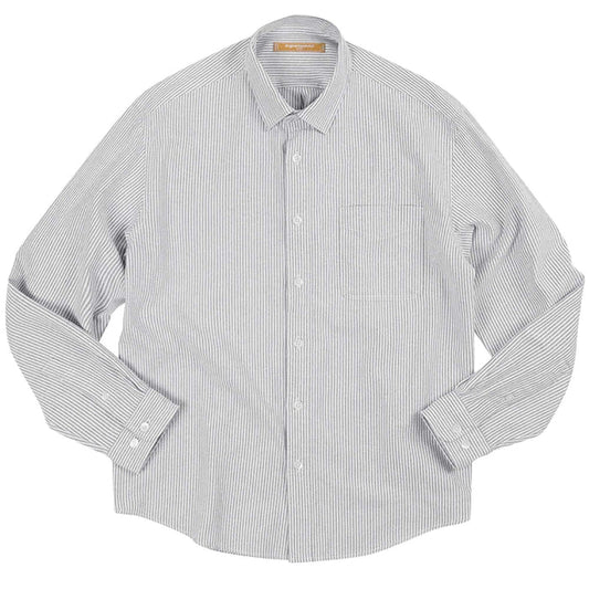 FrizmWORKS OG Striped Oxford Oversized Shirt - Grey