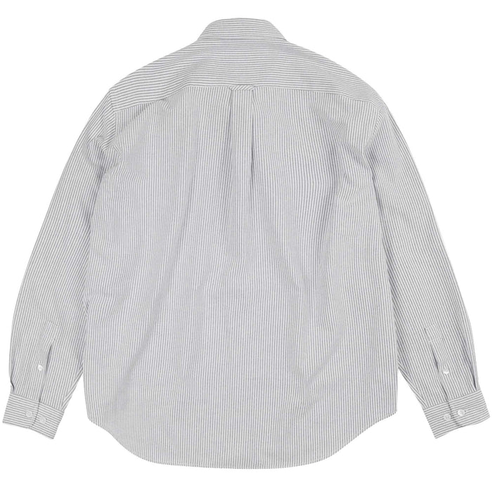 FrizmWORKS OG Striped Oxford Oversized Shirt - Grey