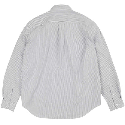 FrizmWORKS OG Striped Oxford Oversized Shirt - Grey