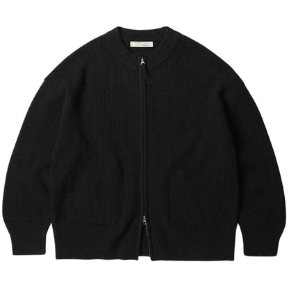 FrizmWORKS Wool Deck Zip Up Cardigan - Black