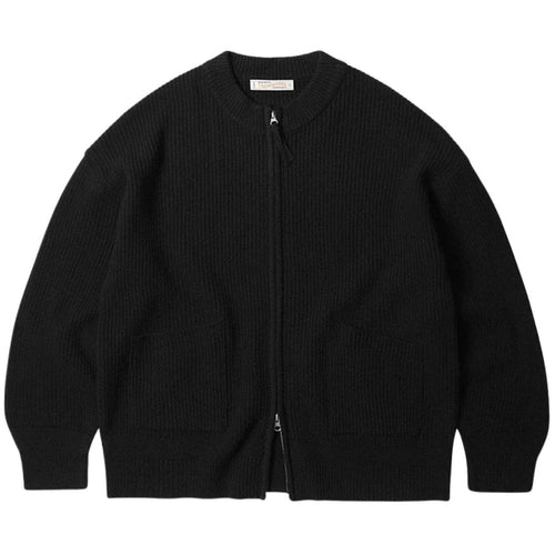 FrizmWORKS Wool Deck Zip Up Cardigan - Black