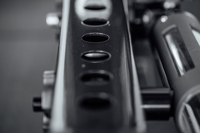Close-up of Front Foot Extension Pair 2.0 holes on top