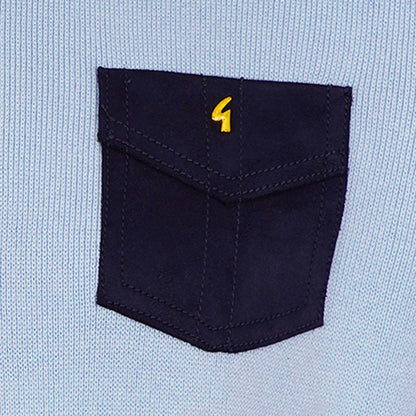 Gabicci Vintage x Stuarts Jarvis Polo Shirt - Sky