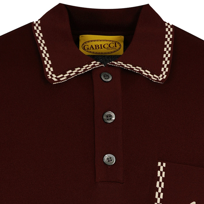 Gabicci Vintage x Stuarts Routledge Polo - Burgundy