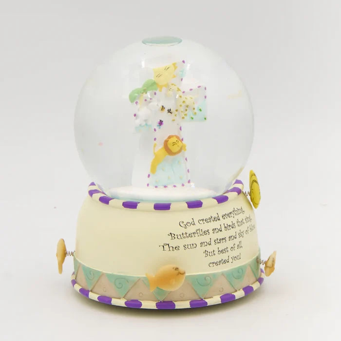 God Created Everything Globe 6"H