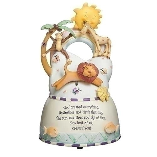 God Created Everything Musical Figure 7"H