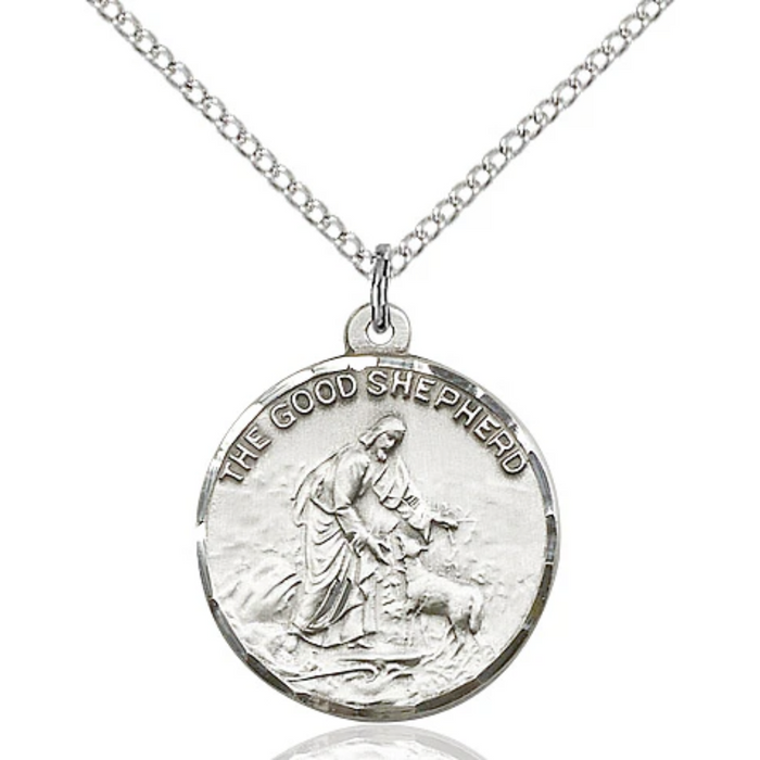 Good Shepherd Necklace Sterling Silver 18"