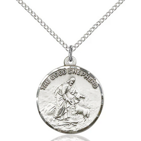 Good Shepherd Necklace Sterling Silver 18"