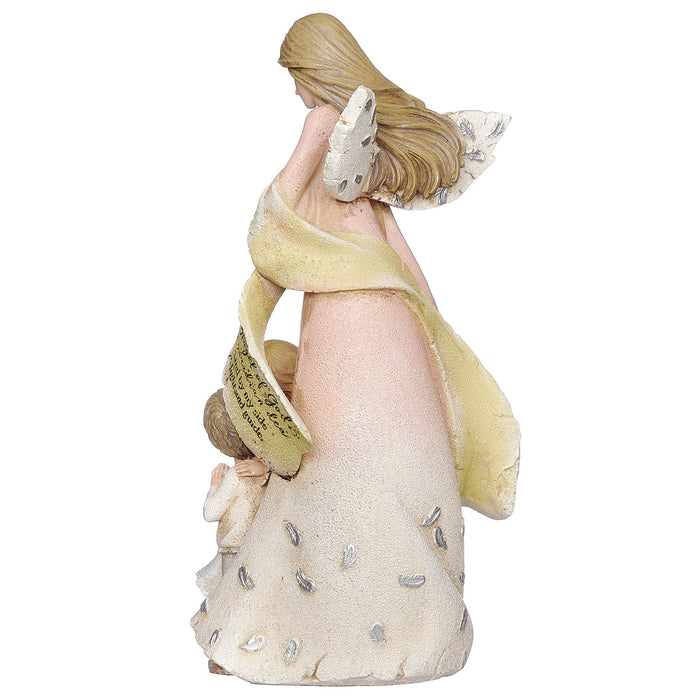 Guardian Angel with Kids Figure 8.75"H