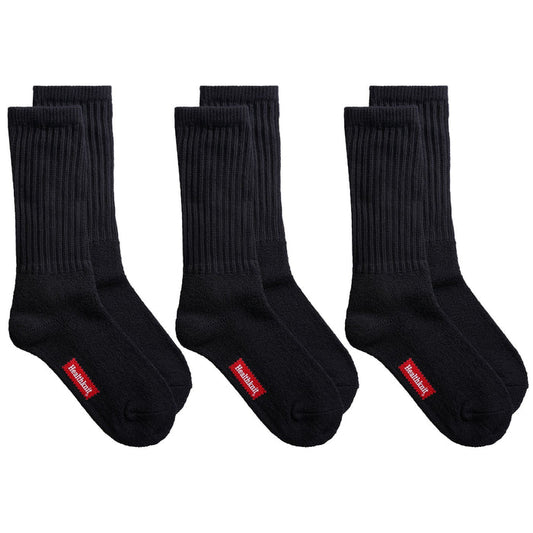 Healthknit 3 Pack Socks - Black