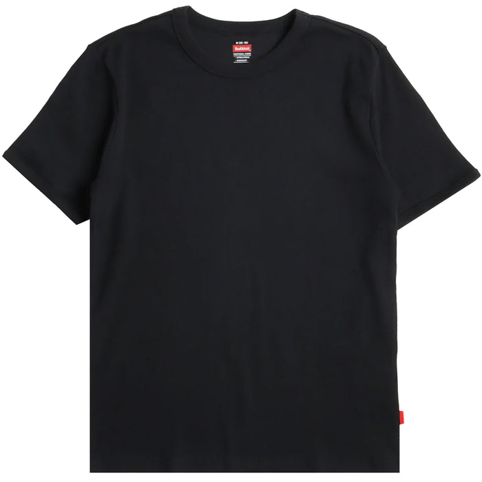 Healthknit Heavyweight Rib Crew T-Shirt - Black