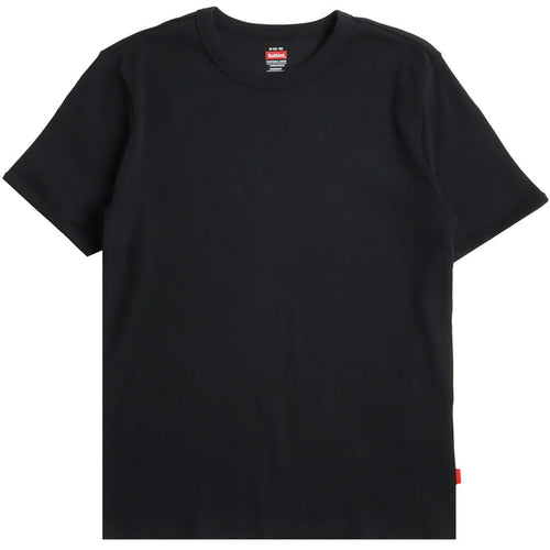 Healthknit Heavyweight Rib Crew T-Shirt - Black
