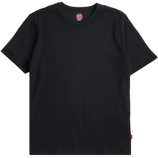 Healthknit Heavyweight Rib Crew T-Shirt - Black