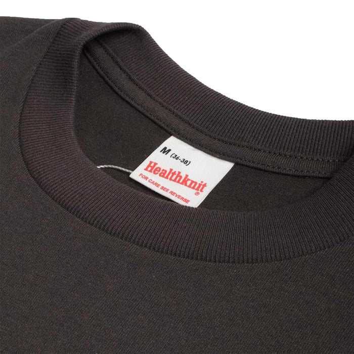 Healthknit Open-End Dry Jersey Crewneck T-Shirt - Faded Black