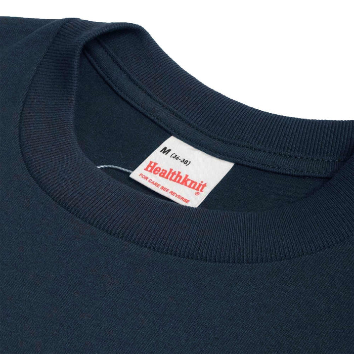 Healthknit Open-End Dry Jersey Crewneck T-Shirt - Navy