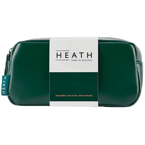 Heath London Zip Wash Bag - Racing Green