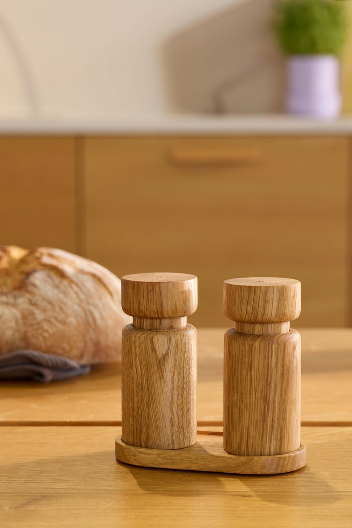 Helsinki mini set with tabletopper, oak 11 cm