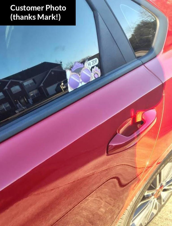 Hi Zev! Decal (Color)